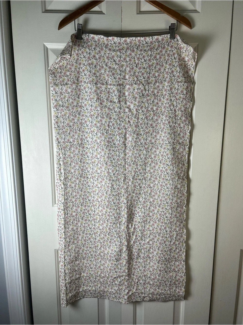 Child of Mine by Carter's Floral Muslin Baby Swaddle Blanket Pink White Yellow